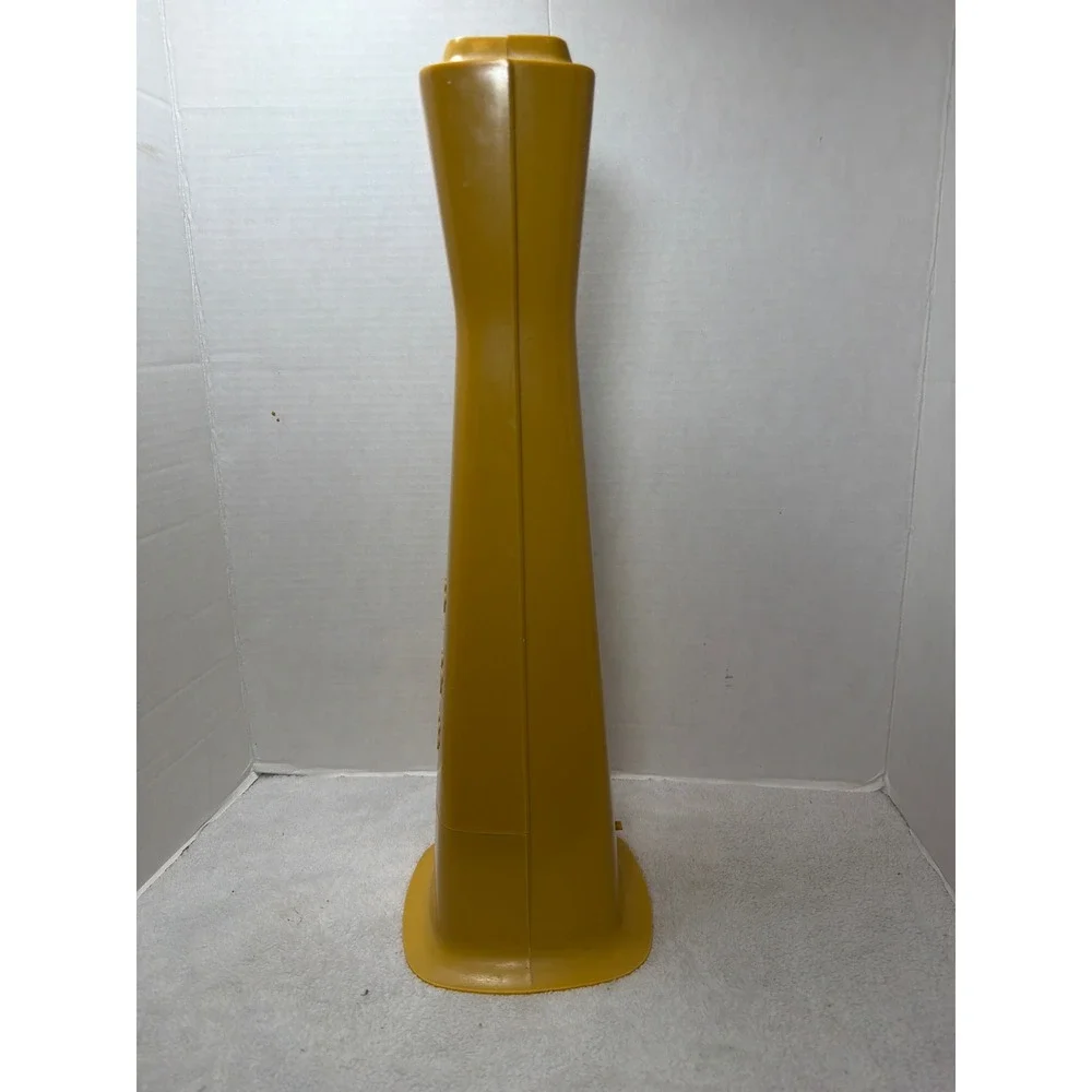 Rare VTG MCM 70s Rubbermaid Party Plan Toilet Brush Holder Set Harvest Gold